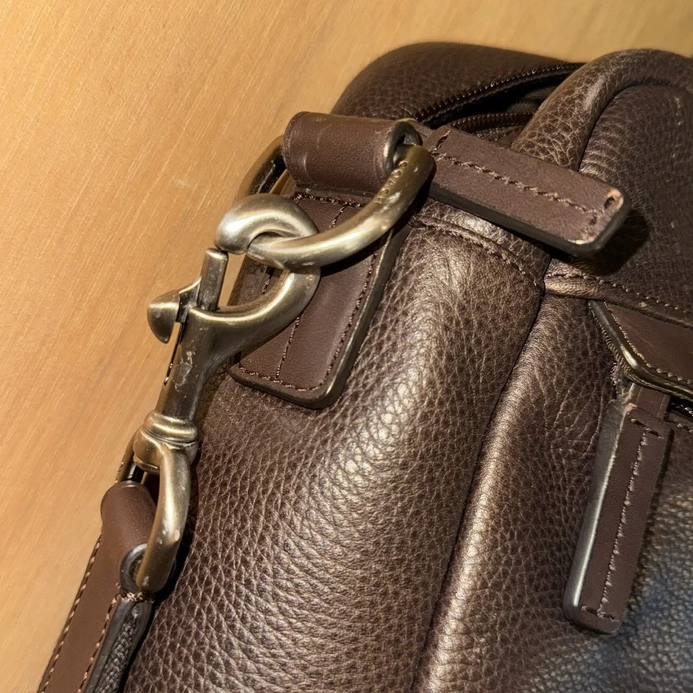 Coach Brown Leather Men's Bag